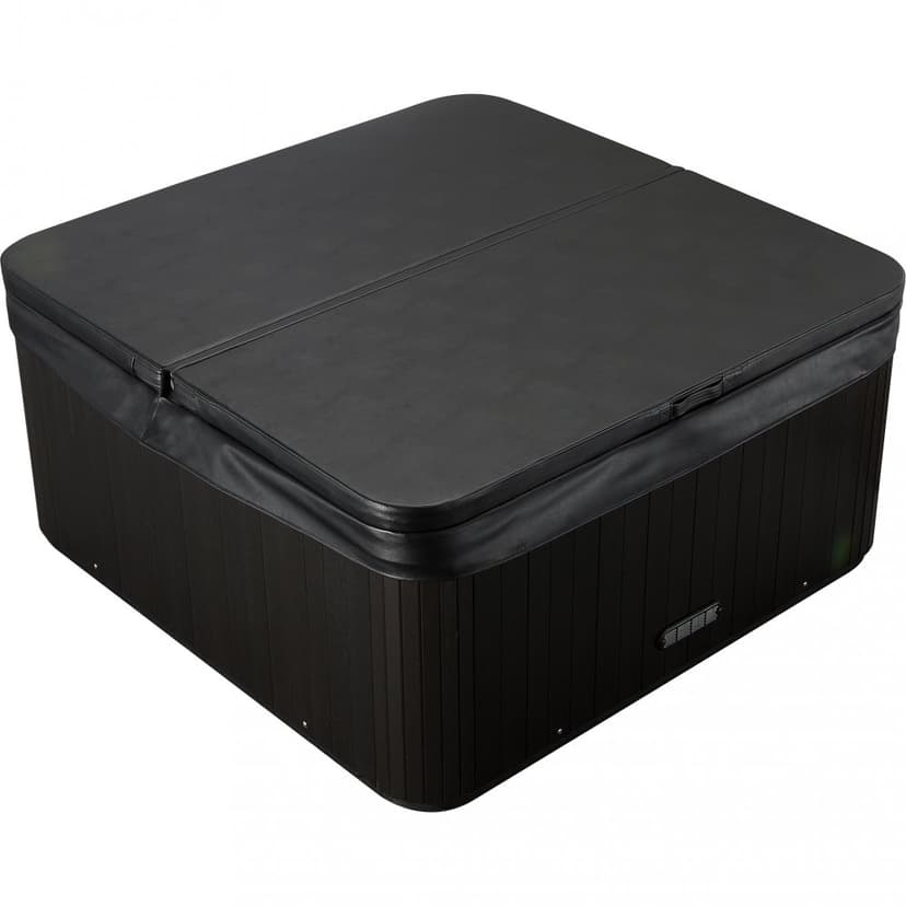 Termolock/Spabadslock 210×210 cm |  710 cm | 150 mm radie | Svart