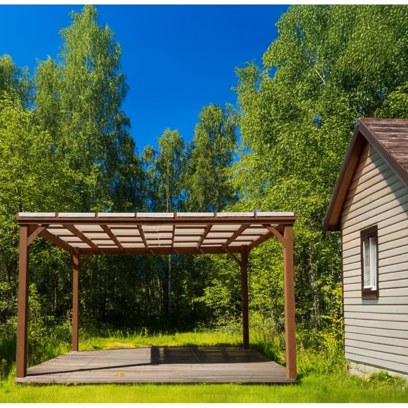 Pergola trä | 3,65x3m | Furu