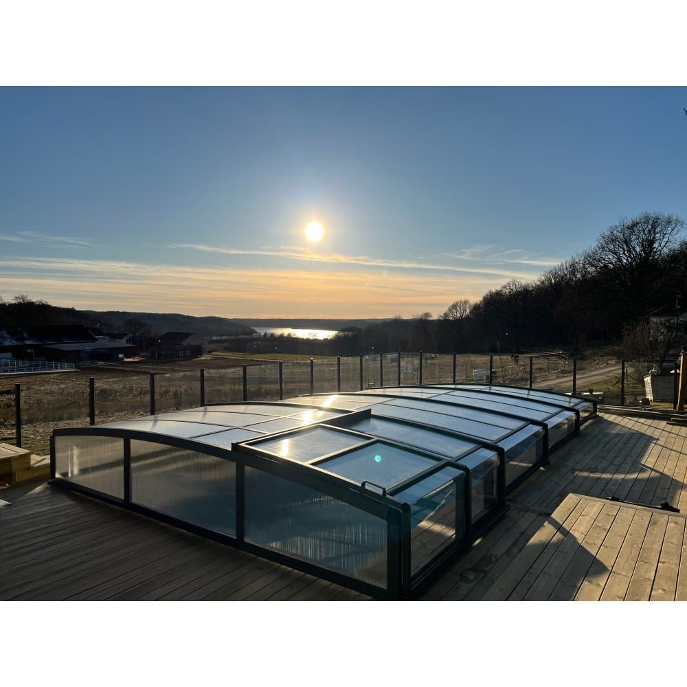 Pooltak 5x10m | Utan skenor | UV-skydd