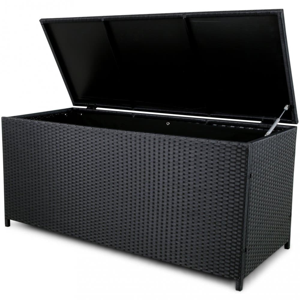 Dynbox i konstrotting till utemöbler | 420L | Svart