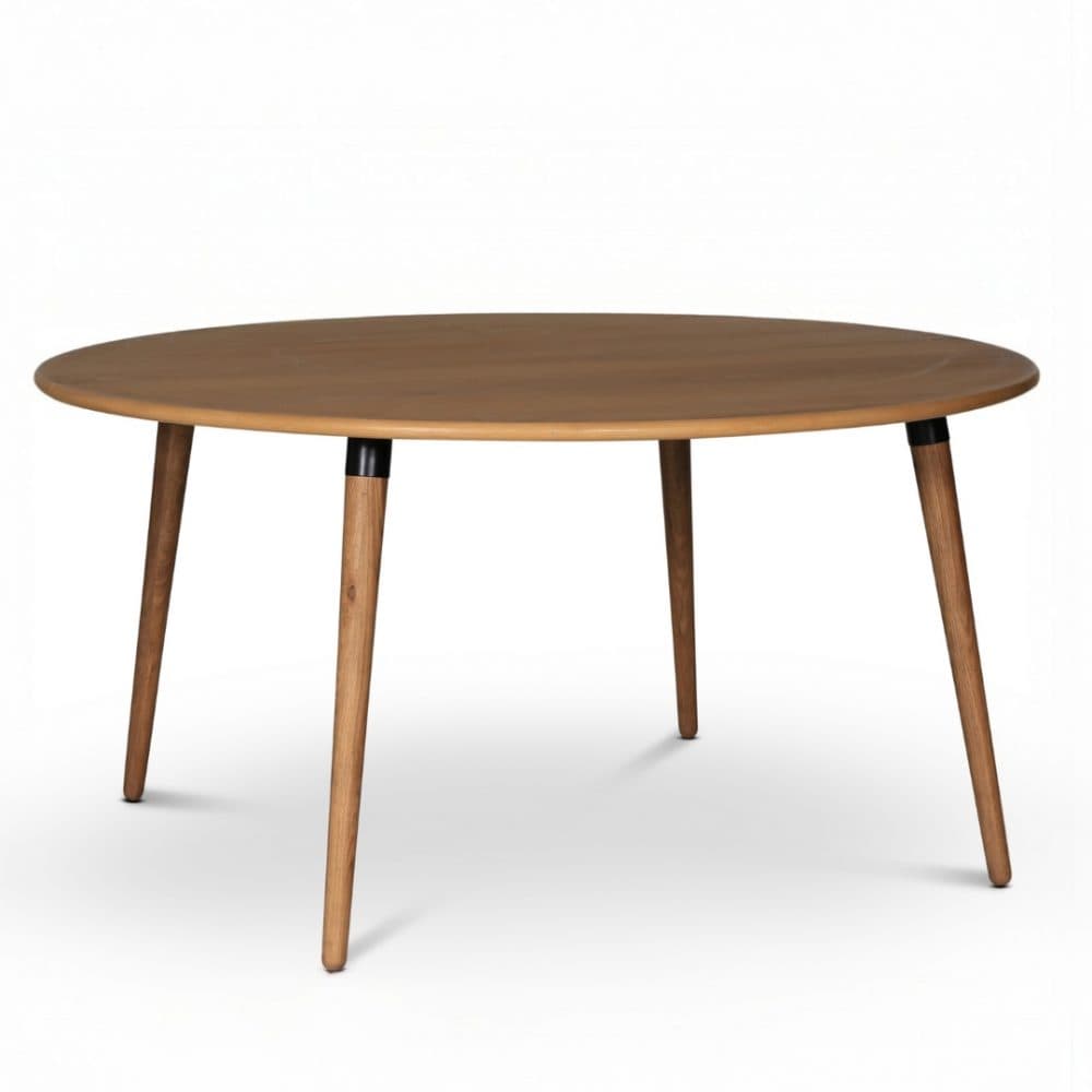 Omni Matbord Ø180 cm  Oljad Ek | Stort runt matbord i skandinavisk design