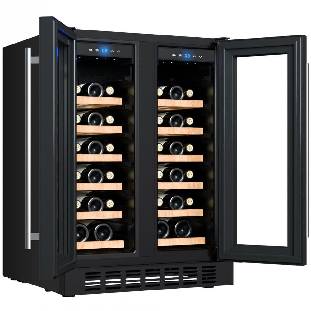 Inbyggbar vinkyl 34 flaskor | 2 temperaturzoner | Tystgående