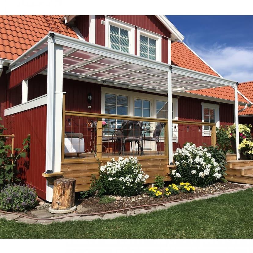 Altantak 5.6x3.0m | Extra hög | Kanalplast / Aluminium