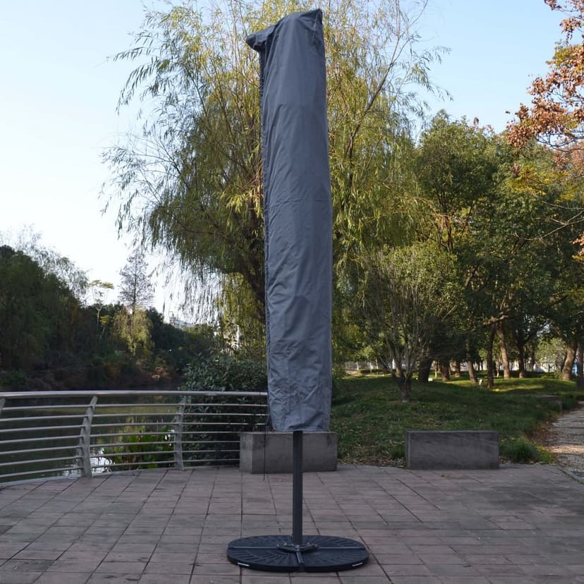 Regnskydd/överdrag 5x5m till premium-parasoll | Grå