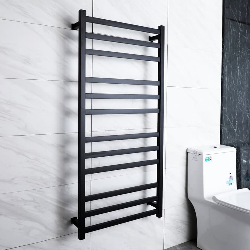 Elektrisk handdukstork 60x128x12cm | SC7B | Svart