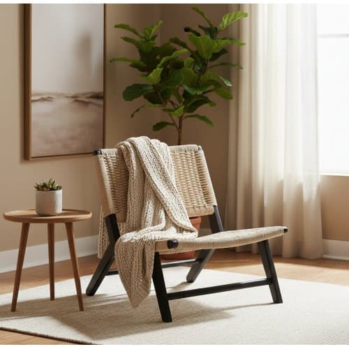 Loungefåtölj Inomhus Rottingdesign | Vround