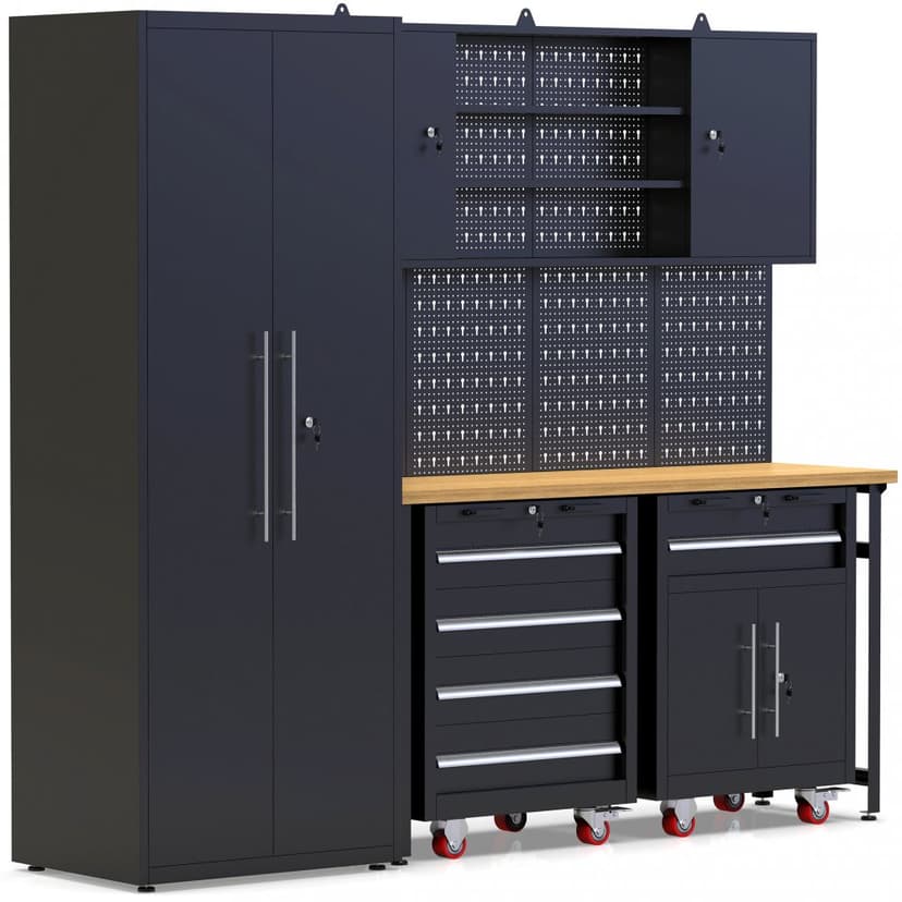 Garageinredning | Komplett förvaringssystem | 4 verktygstavlor