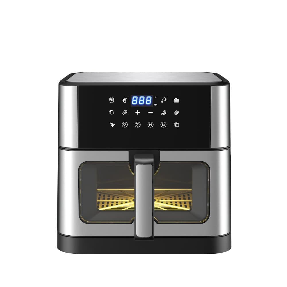 Stor Airfryer 10L | Genomskinligt fönster | 10 Förinställda Program | Lyfco