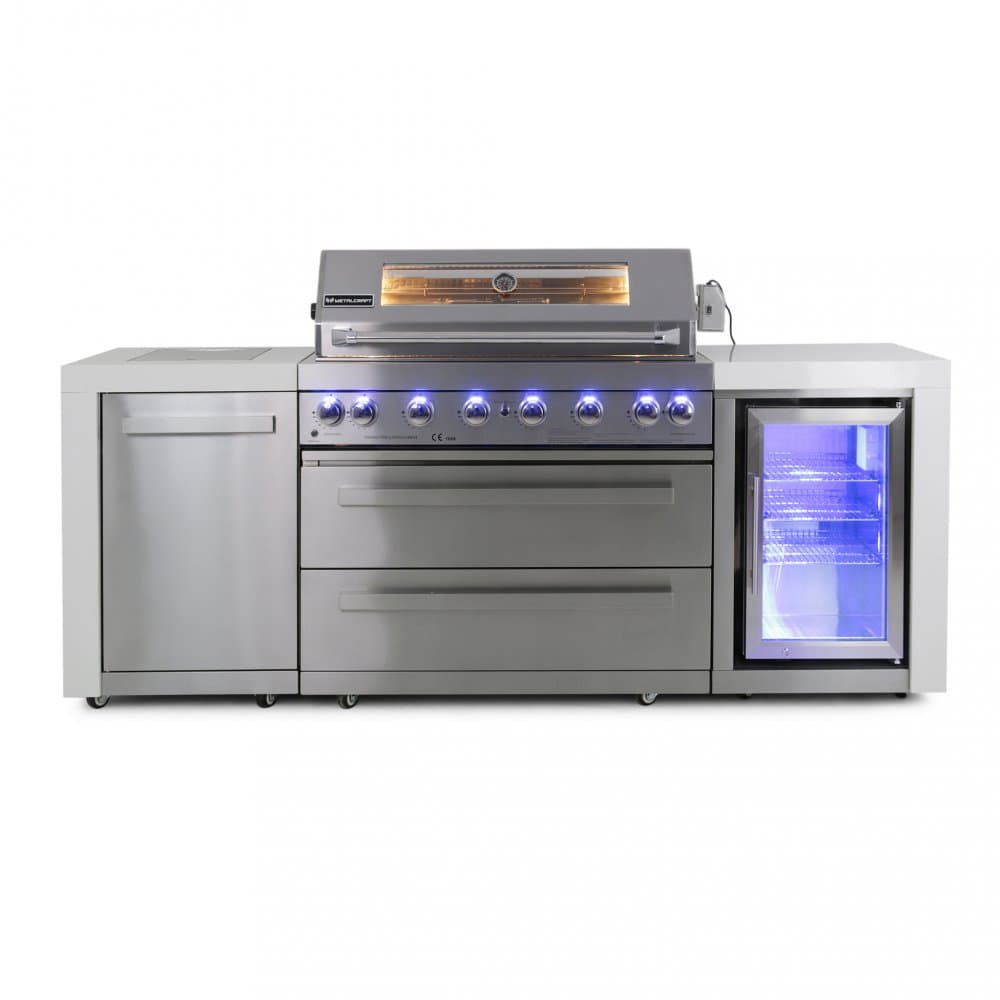 Stor rostfri gasolgrill/utekök | Austin