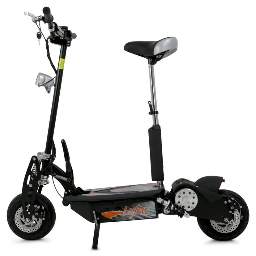 Elscooter 1000W med sadel | 38 km/tim | Hopfällbar | Lyfco