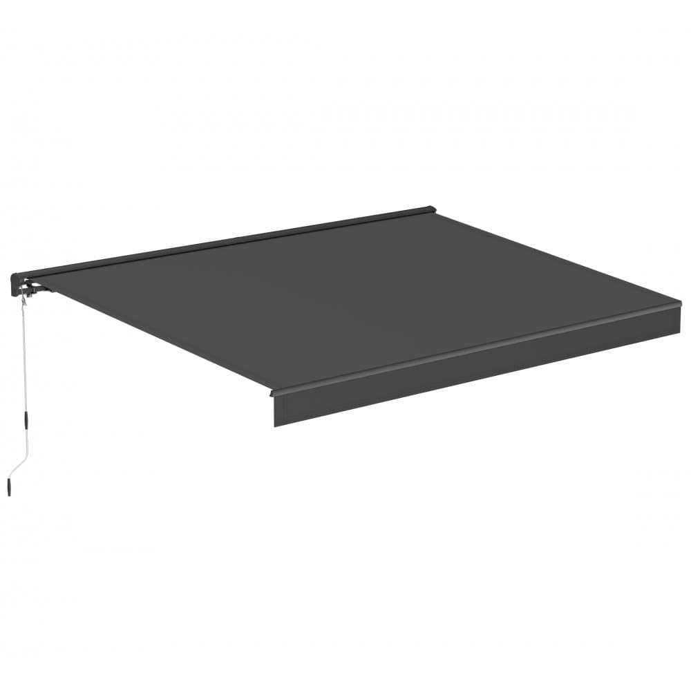 Terrassmarkis helkassett 3x2,5 m | Motor & fjärrkontroll | Mörkgrå