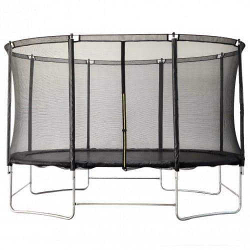 Oval Studsmatta  | 2,44 x 3,96 m | Svart