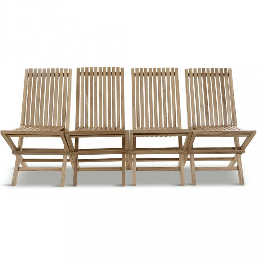 Fällstol i teak 4-pack | Lyfco Smögen