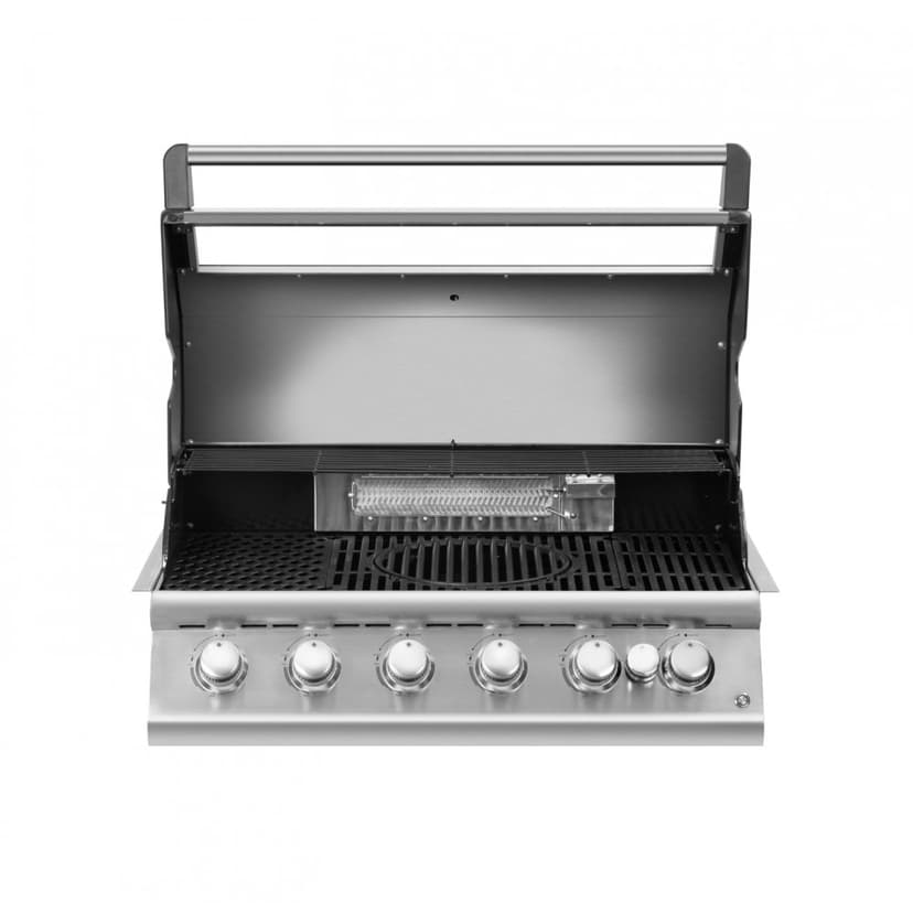 Rostfri gasolgrill 6 Brännare | 5 Brännare & Infraröd Bakbrännare | Ohio