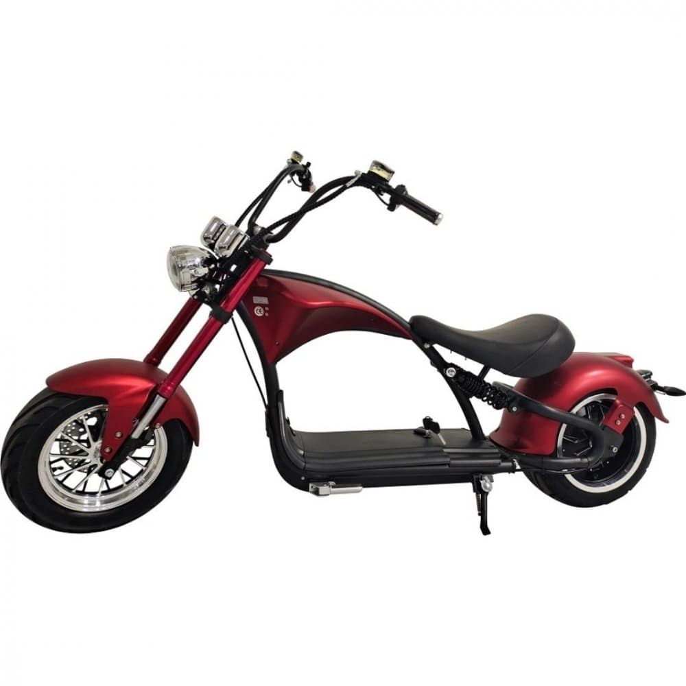 Elscooter Båge 2000W  Röd | Registrerbar Moped Klass I | 45 km/h