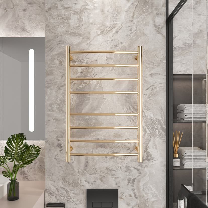 Elektrisk handdukstork 52x78x12,5cm | Guld