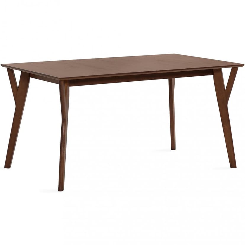 Förlängningsbart matbord | Brunt | Gummiträ | Gånarp