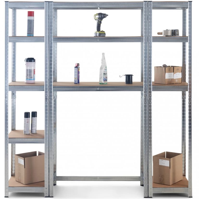 Hyllsystem i galvaniserat stål