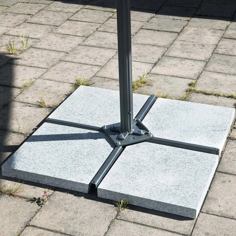 Parasollvikter i granit | 4x25kg