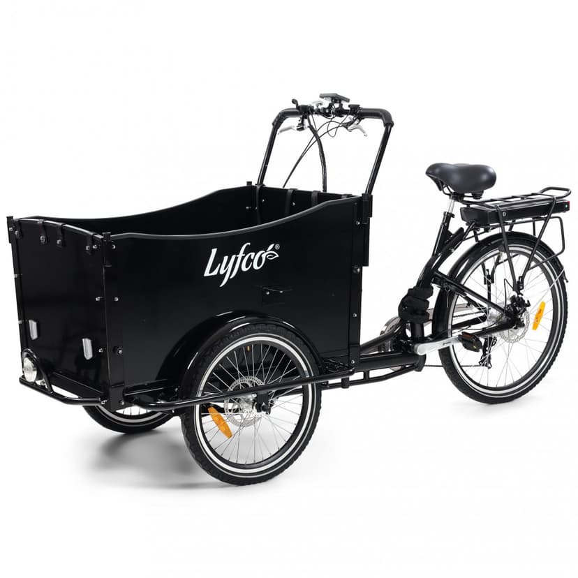 Lådcykel El | 6 växlar | 250W - 16Ah LG-batteri | Lång räckvidd | Lyfco
