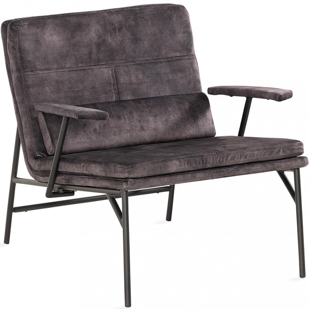 Fåtölj i brun sammet | Versoix