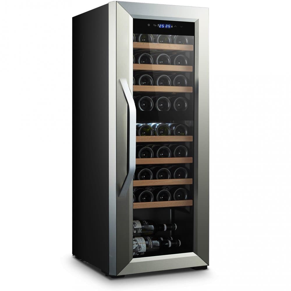 Vinkyl 2 temperaturzoner | 36 flaskor | Tystgående | 42cm bred