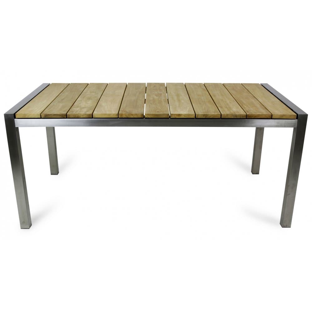 Trädgårdsbord rostfritt 180x100cm | Lyfco Philadelphia