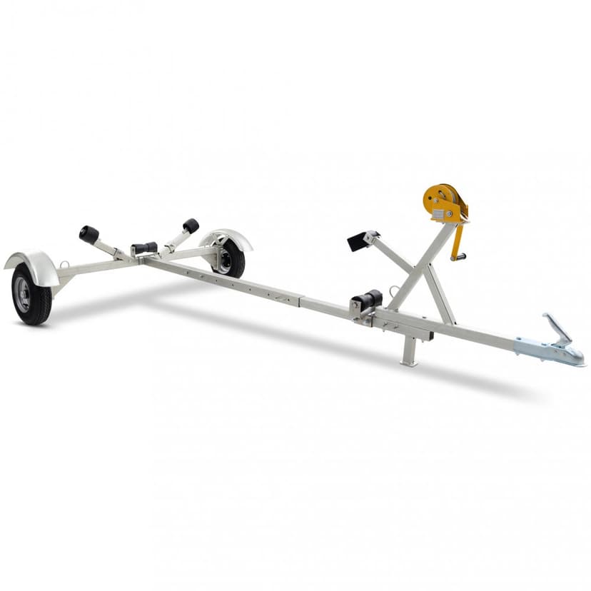 Båttrailer med vinsch | Maxlast 380kg | 400x183cm