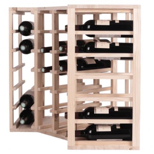 Hörn vinhylla för 24 Flaskor | 62x60 cm | Arvino