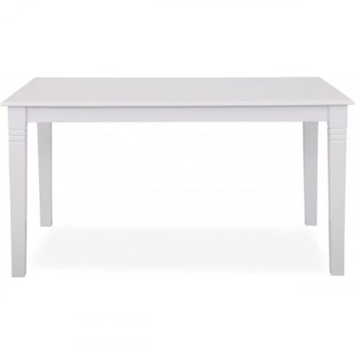 Nidingen matbord | Skandinaviskt träbord i vitlack med tilläggsskivor | 140230 cm