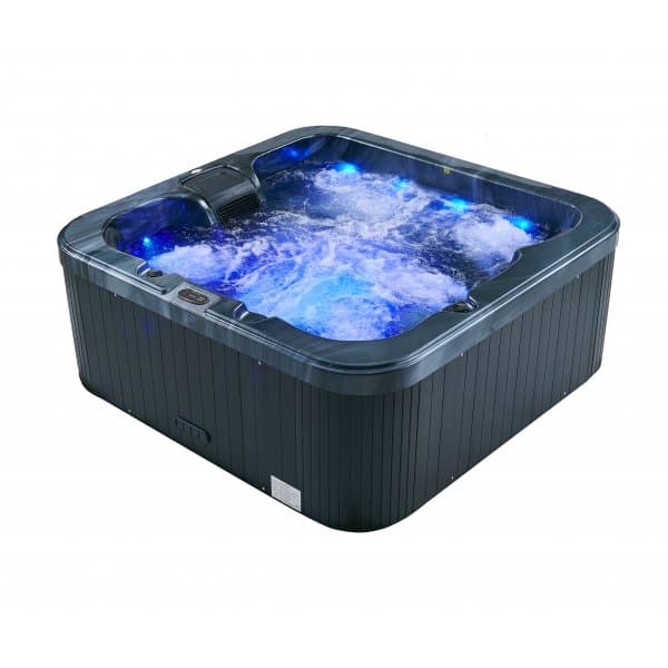 Spabad Zeus Blackline | 190x190cm | 6 personer | Balboa® & Lucite®