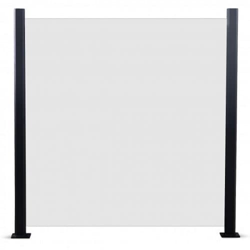 Glasräcke/ staket i klarglas | 1000×975 mm | 6 mm transparent | 5-pack