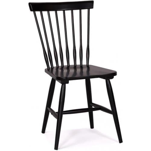 Tärnö Pinnstol  Svart | Klassisk matstol i massivt trä med tidlös design