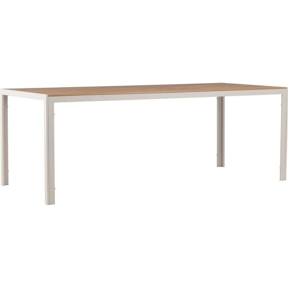 Matbord utomhus 205x90 cm | Beige aintwood & aluminium | Break