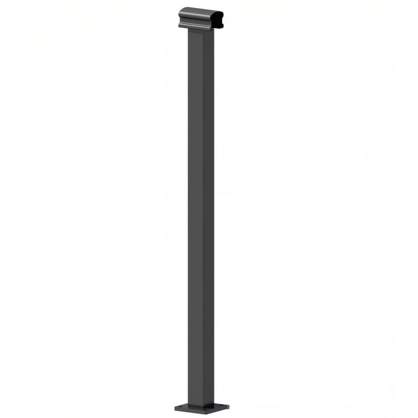 Stolpe till aluminiumstaket | 50×50×1070 mm | Linius