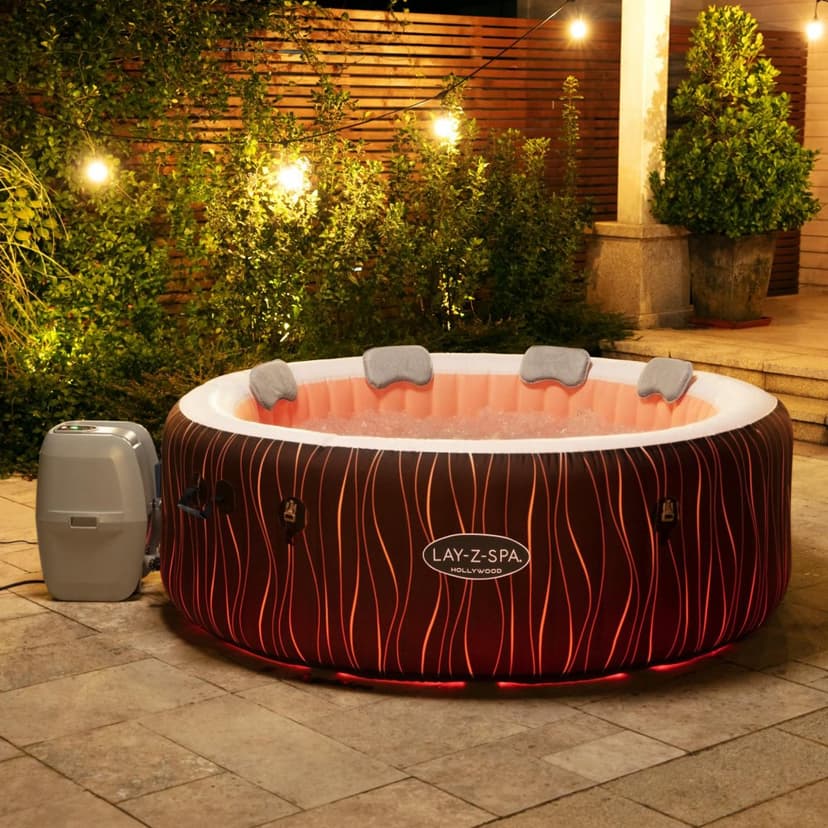 Lay-Z Spa Hollywood Airjet | Bestway uppblåsbart spabad 4-6 personer