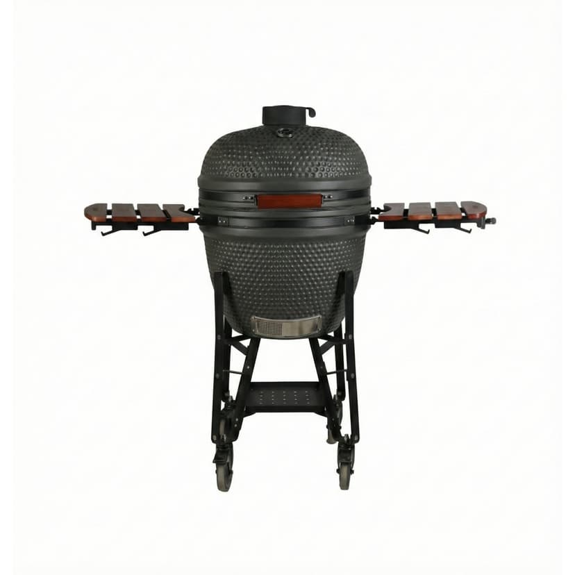 Kamado grill 23 | Keramisk kolgrill | Sidobord & termometer