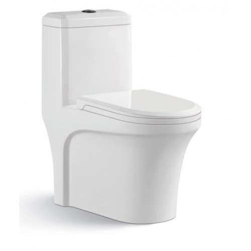 Golvstående toalett | Dubbelspolning | Modern design