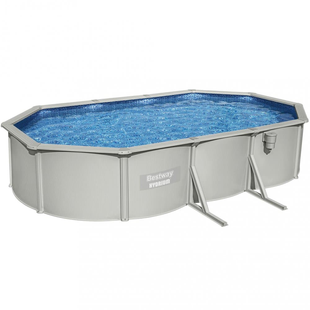 Bestway stålväggspool 6,1x3,6m - 1,2m djup | Hydrium Pool set (56369)