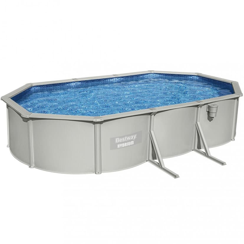 Bestway stålväggspool 6,1x3,6m - 1,2m djup | Hydrium Pool set (56369)