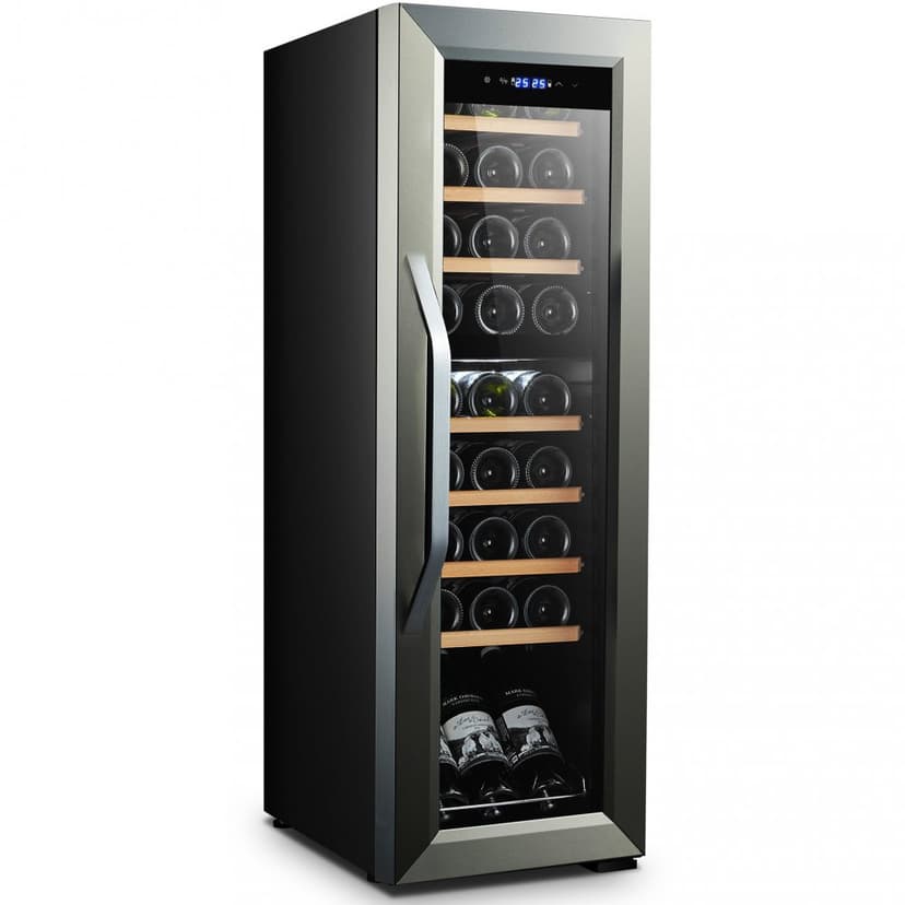 Vinkyl 2 temperaturzoner | 27 flaskor | Tystgående | 35cm bred