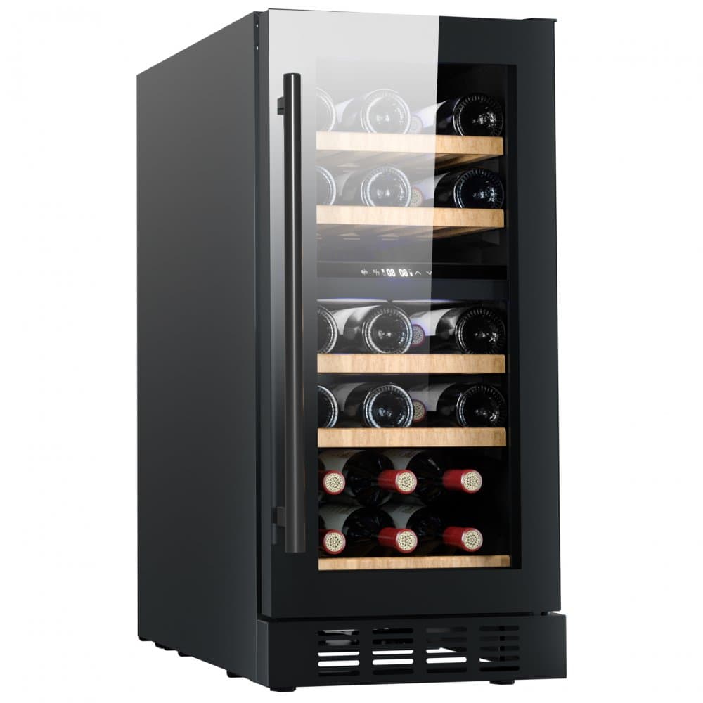 Inbyggbar vinkyl 26 flaskor | LED-belysning | Extra tystgående