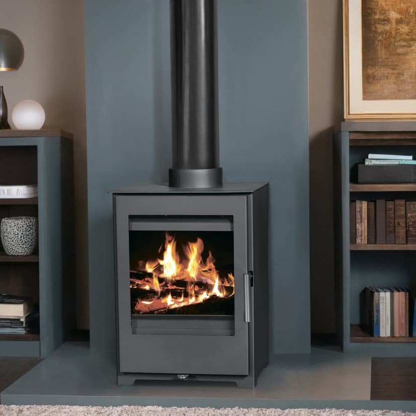 Braskamin 5kW | Modern Design | Hög Effektivitet | Lappi