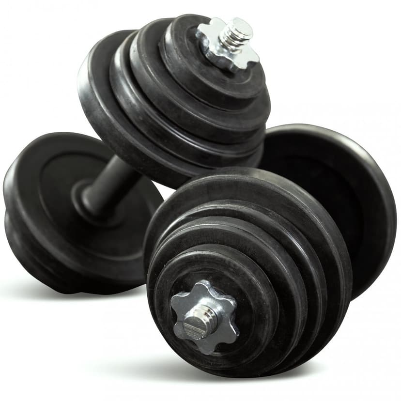 Hantlar 2x15kg ställbar vikt | Perfekt för hemmabruk | Trekkrunner