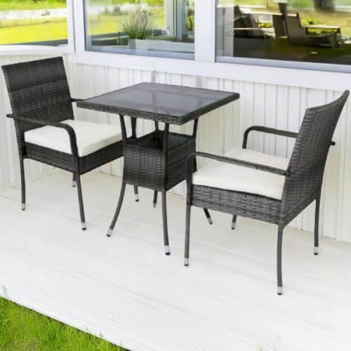 Caféset för balkong i konstrotting | Lyfco Mölle