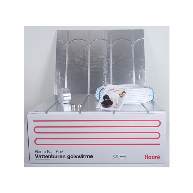 GOLVVÄRME FLOORE KIT KOMPL MED SKIVOR RÖR&KOPP 41435 13MM 6M2 | Beijerbygg Byggmaterial