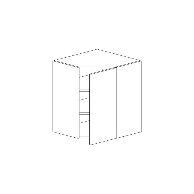 VÄGGSKÅP HÖRN 2HYLL. DIA 60X60 VÄGGSKÅP EX LUCKA (L 244 ) | Beijerbygg Byggmaterial