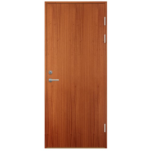 TAMBURDÖRR NOBLE EI30/RW35DB MAHOGNYFANER 9X21 VÄNSTER | Beijerbygg Byggmaterial