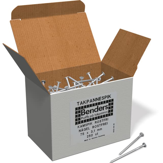 SPIK ROSTFRI 75X31 2-KUPIG 250ST/PKT | Beijerbygg Byggmaterial