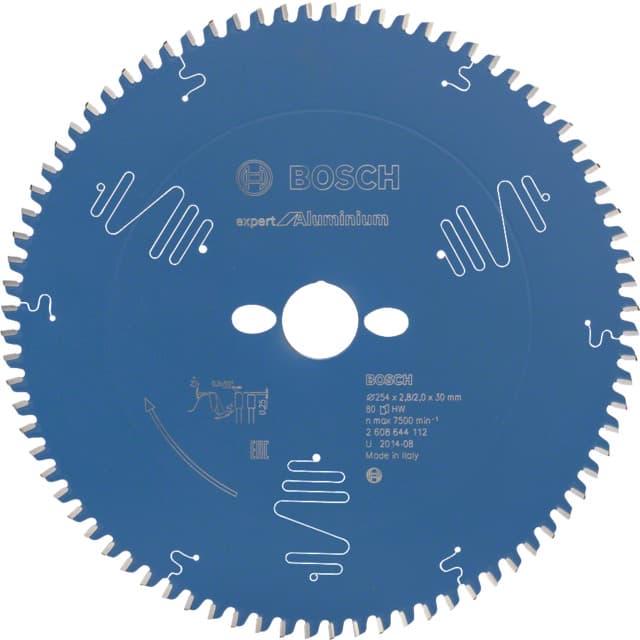 CIRKELSÅGKL 254X30X2.8MM 80T E PASSAR KAP-GERINGSSÅGAR | Beijerbygg Byggmaterial